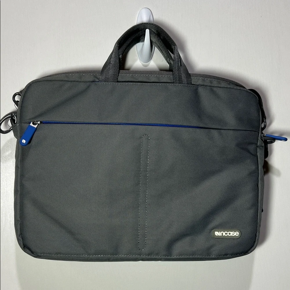 Incase Gray 13” Laptop Bag with Blue Accents